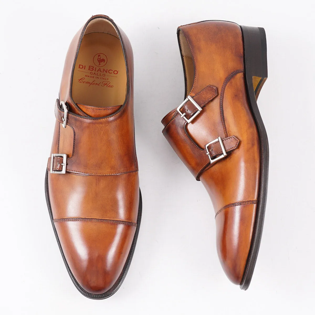 di Bianco 'Palermo' Leather Monk Strap