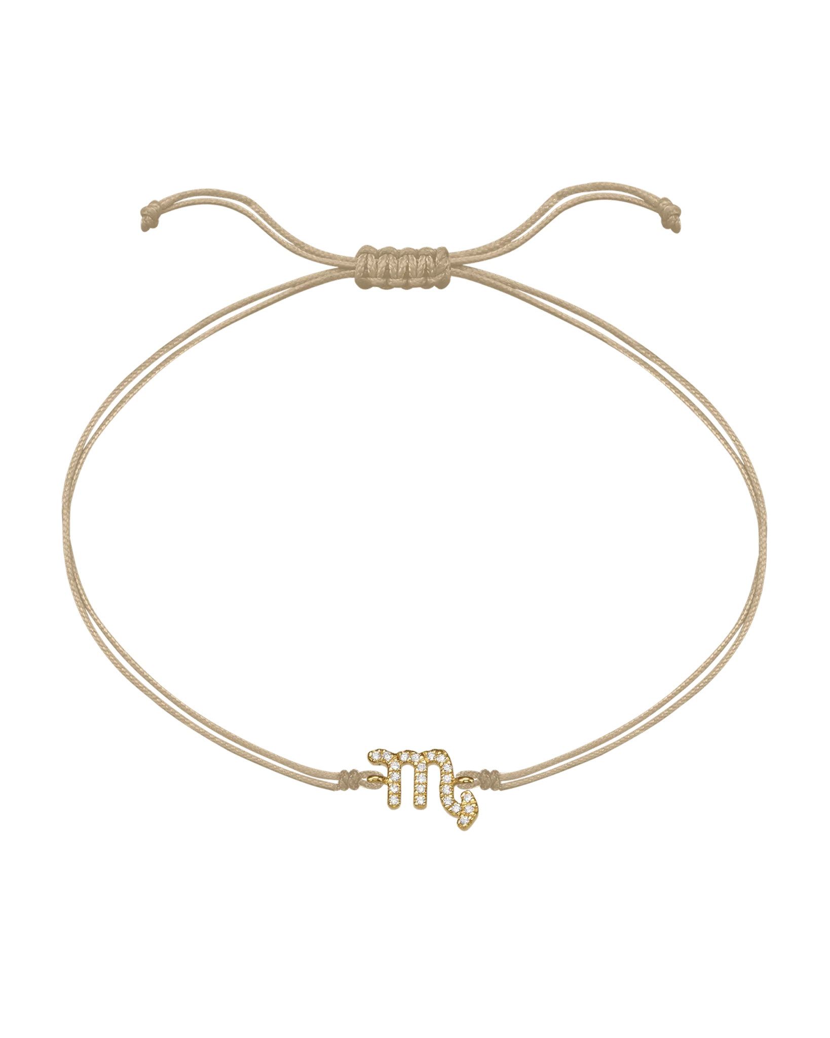 Diamond Zodiac Signs String of Love - 14K Yellow Gold