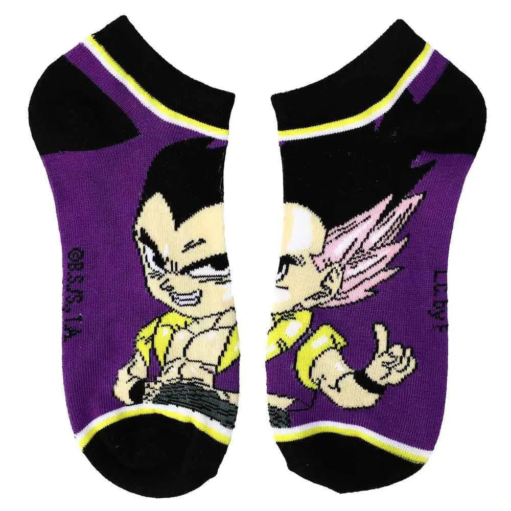 Dragon Ball Z - Chibi Characters Ankle Socks (5 Pairs) - Bioworld