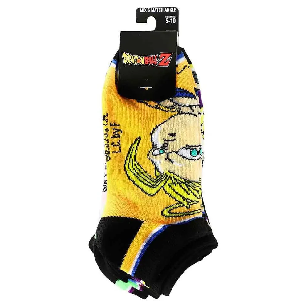 Dragon Ball Z - Chibi Characters Ankle Socks (5 Pairs) - Bioworld