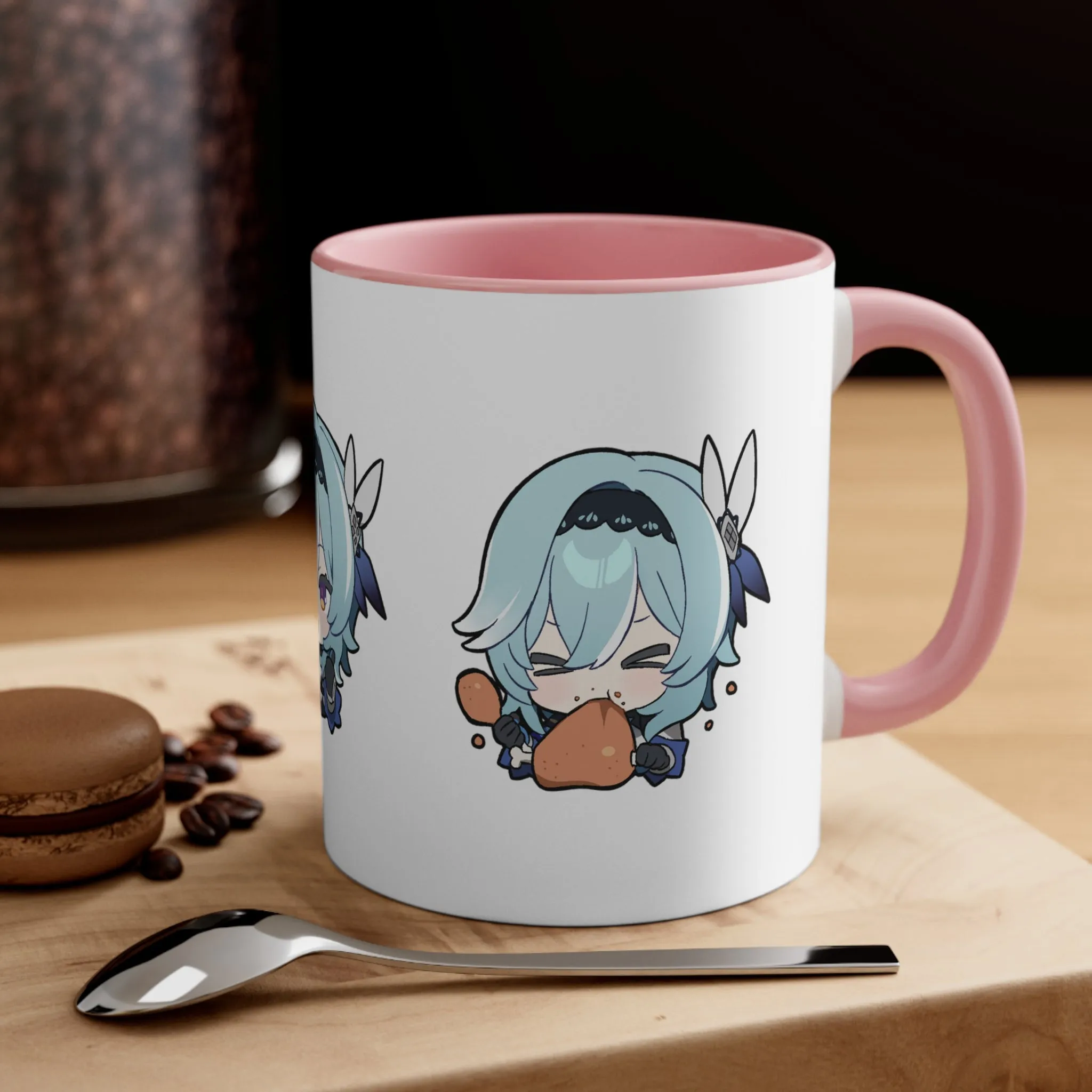 Eula Genshin Impact Accent Coffee Mug, 11oz Cups Mugs Cup Gift For Gamer Gifts Game Anime Fanart Fan Birthday Valentine's Christmas