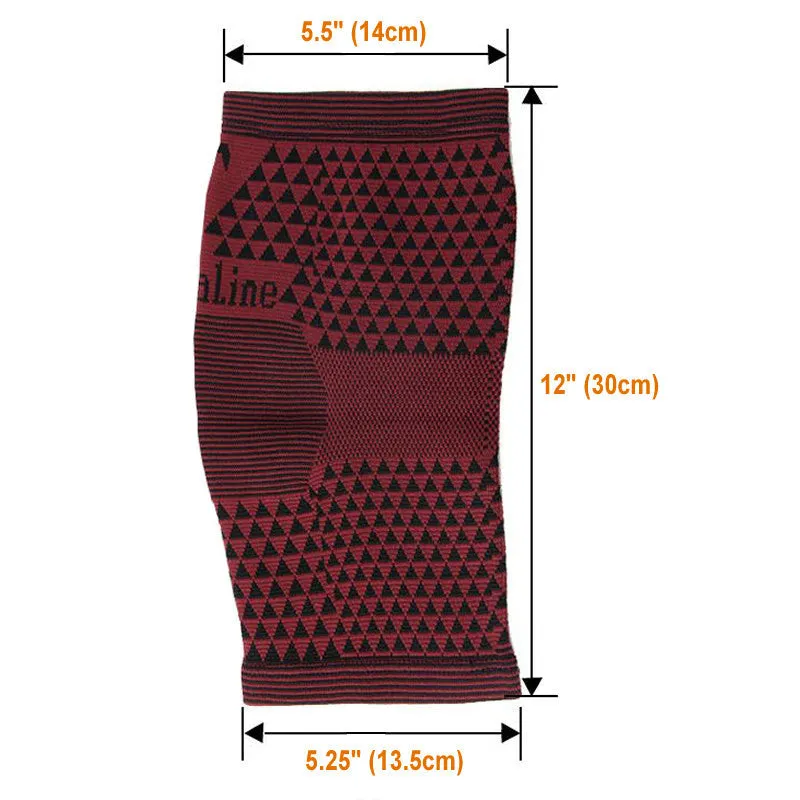 Far Infrared Tourmaline Knee Support - Red