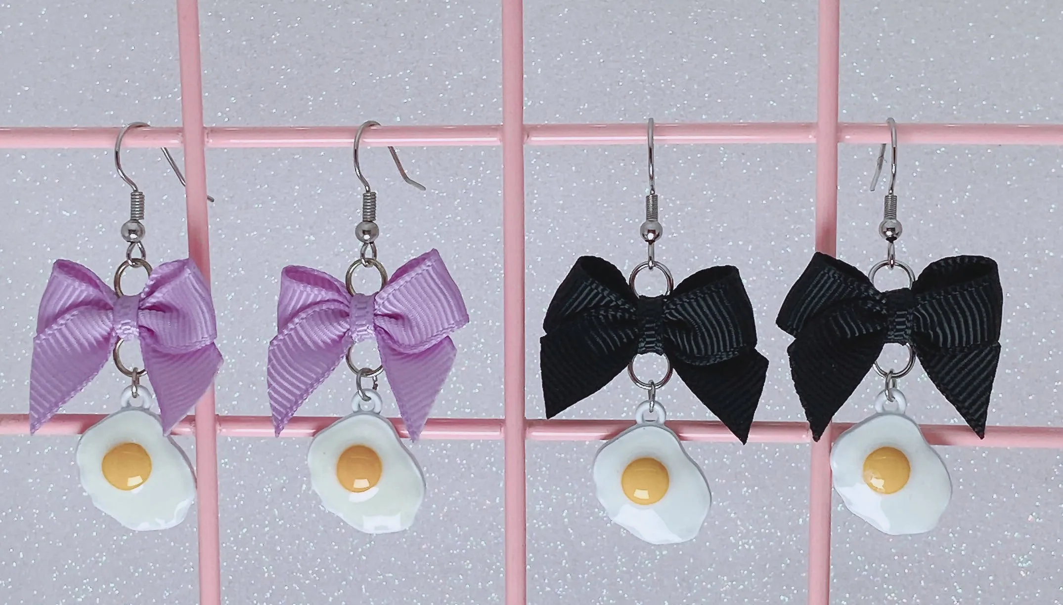 Fried Egg Earrings (11 Colors)