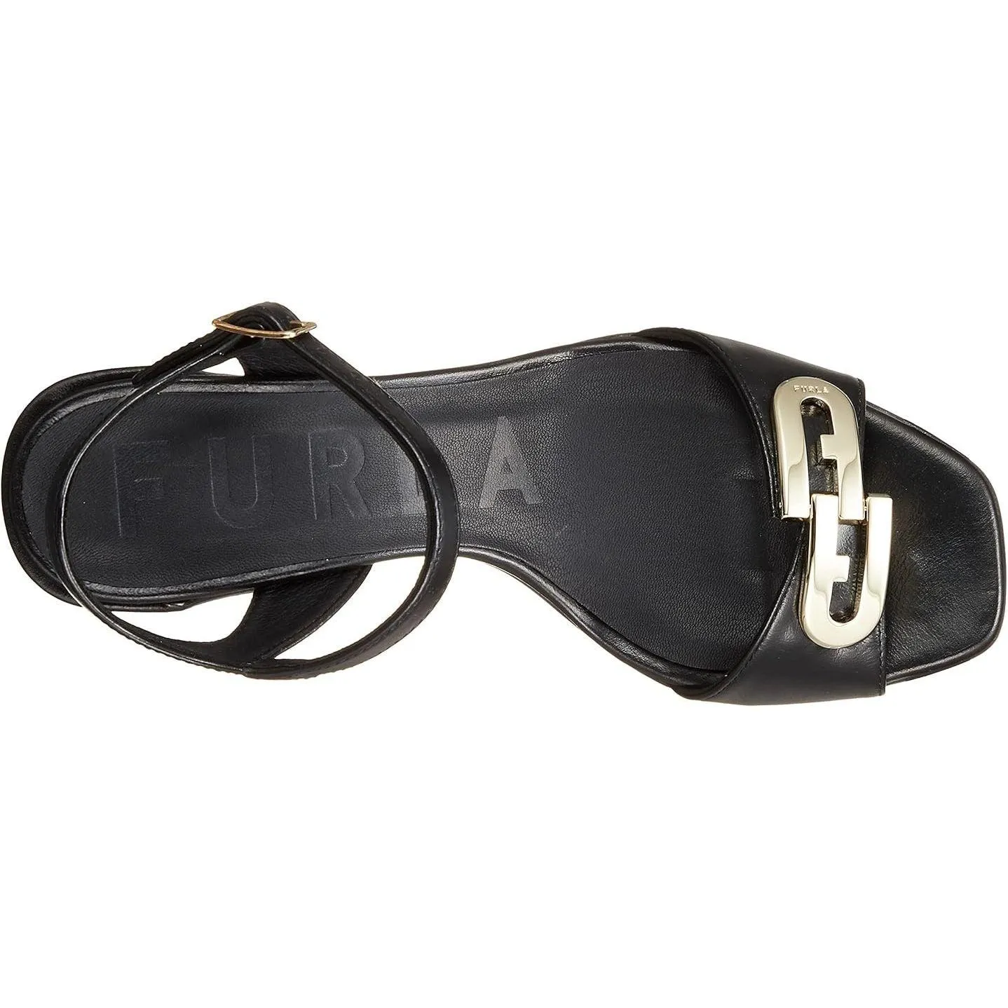 Furla Women's Chain Sandal T.60 - Black