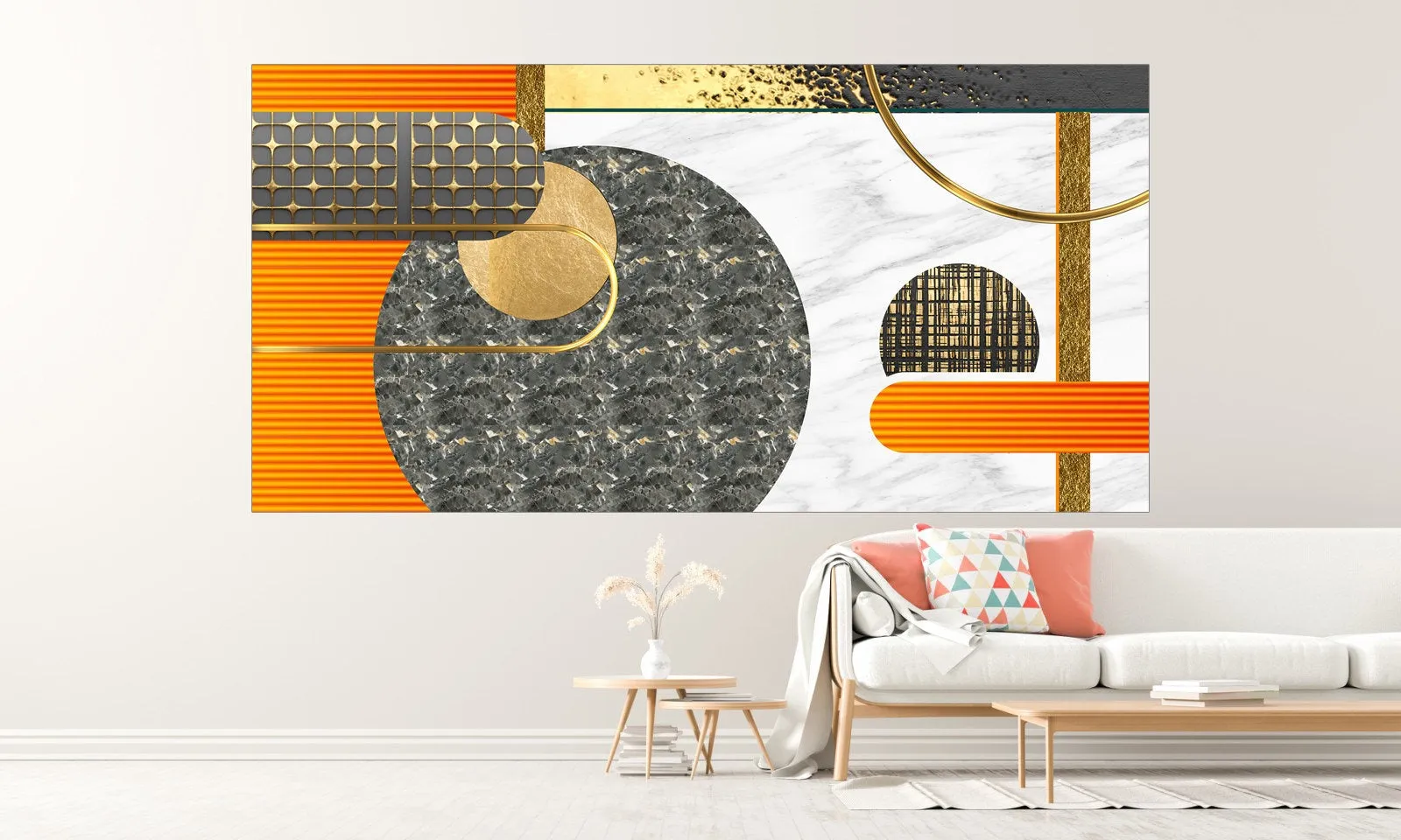 Geometric wall art Modern abstract art Abstract art print Multi panel canvas room wall decor Abstract wall art Abstract painting