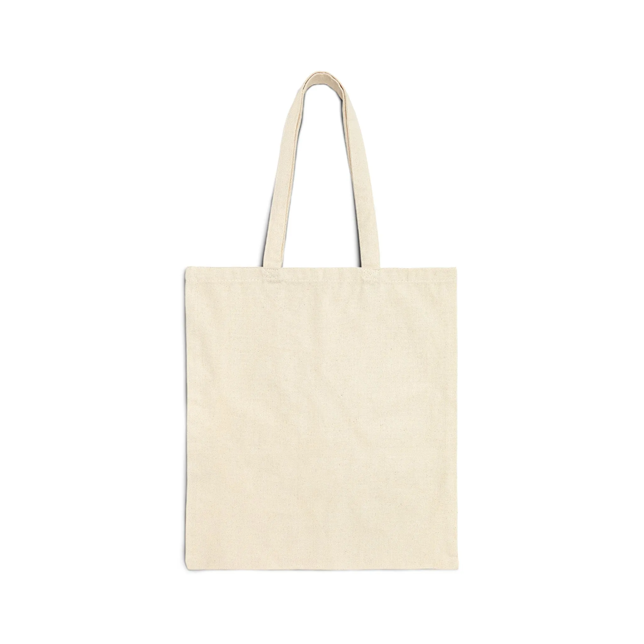 Ghost Playing Hockey Cotton Canvas Tote Bag