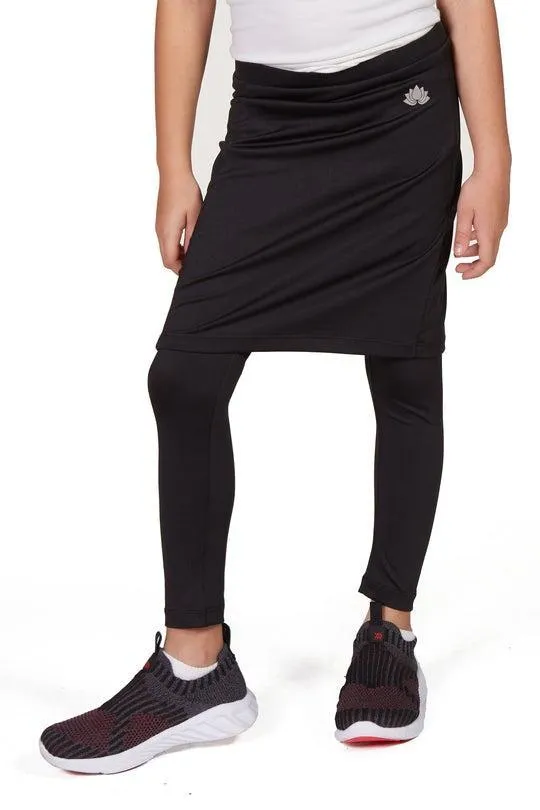 GIRLS Ankle Fit Snoga Athletic Skirt in Black