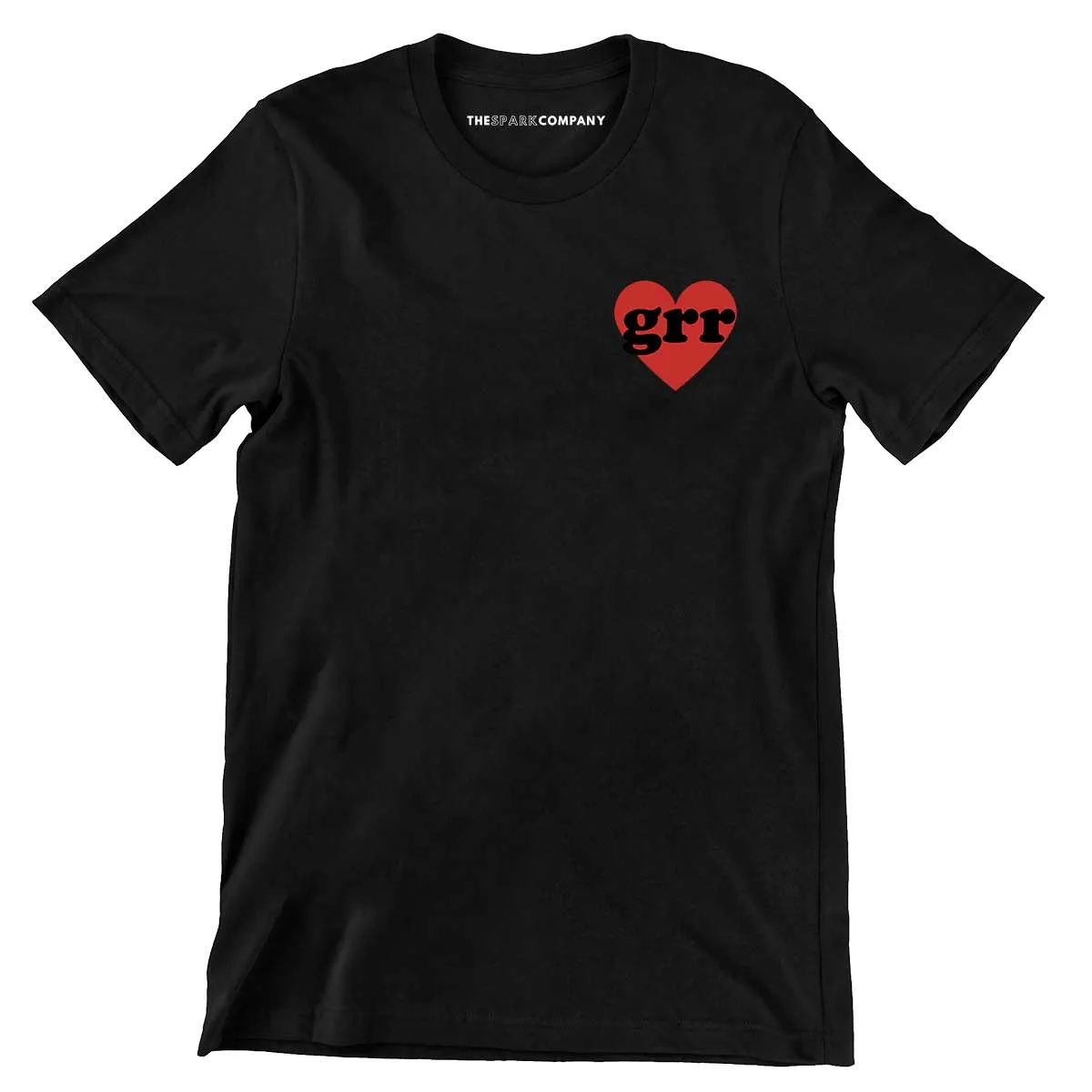 Grr Heart Embroidered Men's Feminist T-Shirt