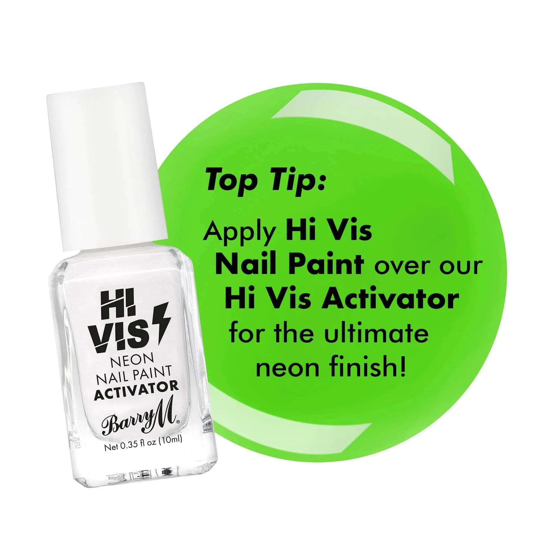 Hi Vis Neon Nail Paint | Electric Lime