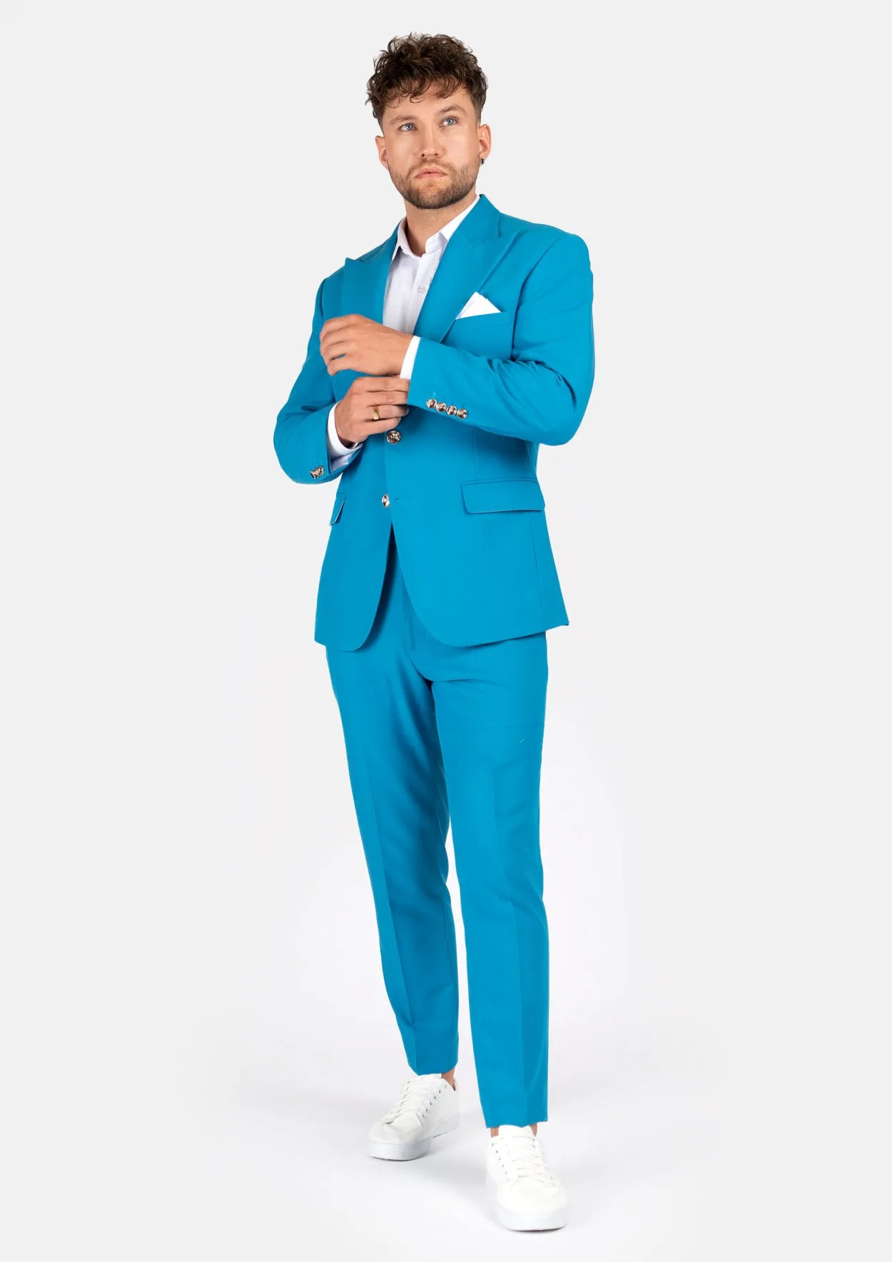 Hudson Sapphire Blue Stretch Suit