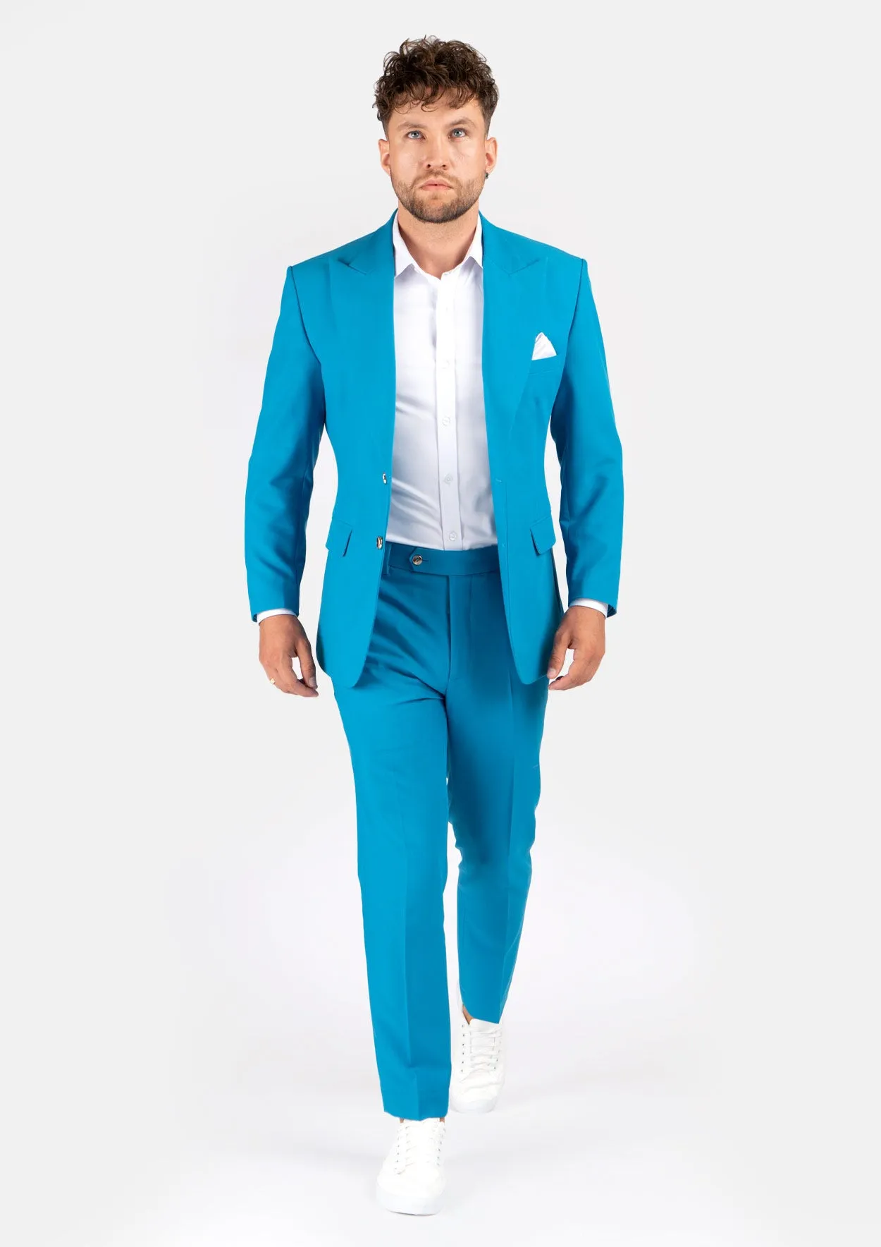 Hudson Sapphire Blue Stretch Suit