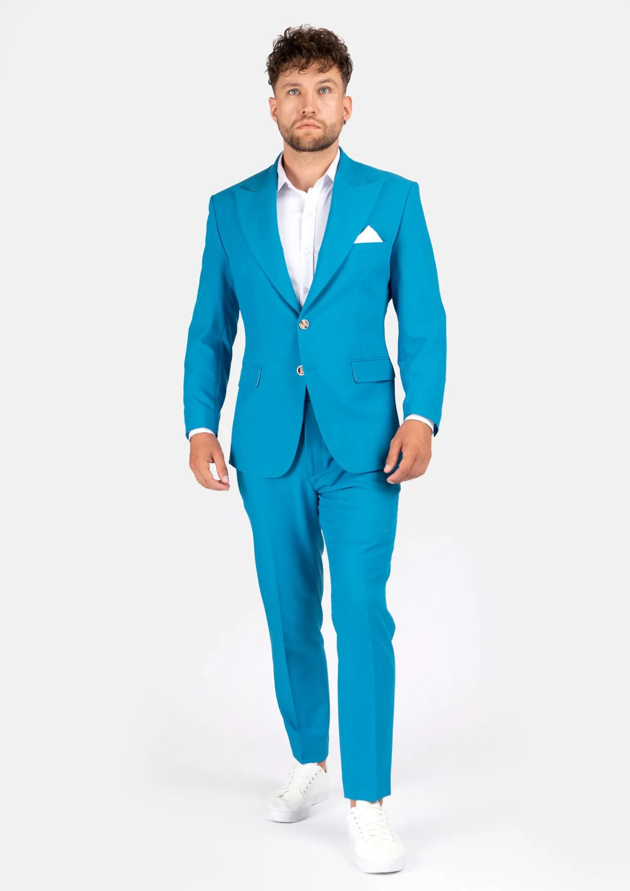 Hudson Sapphire Blue Stretch Suit