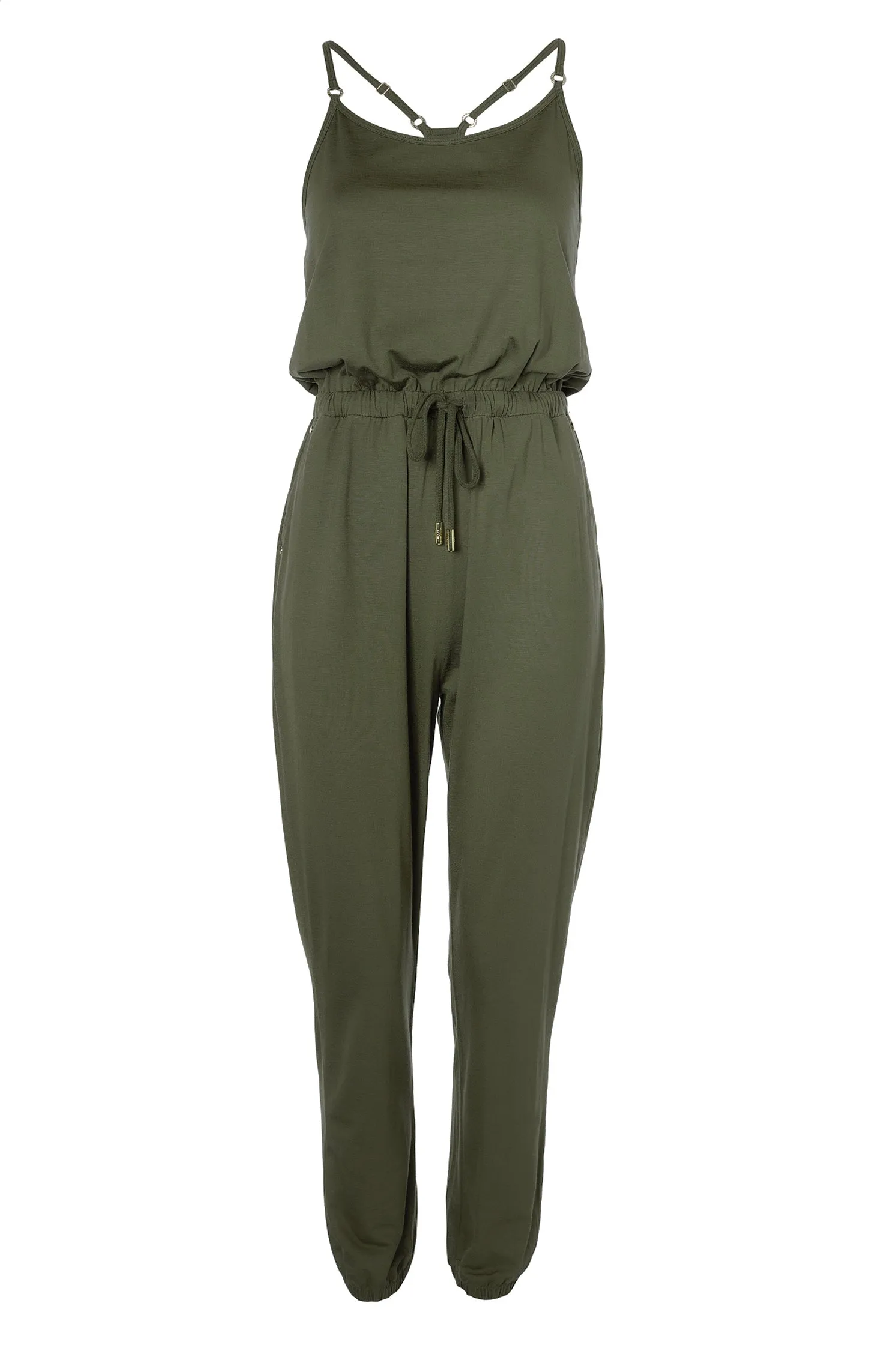 Iconic Jersey Jumpsuit (Khaki)