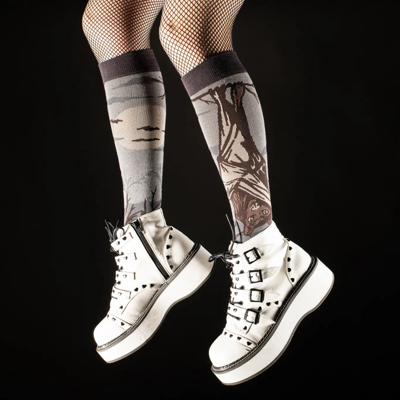 Instant Shipping! Bat Knee High Socks