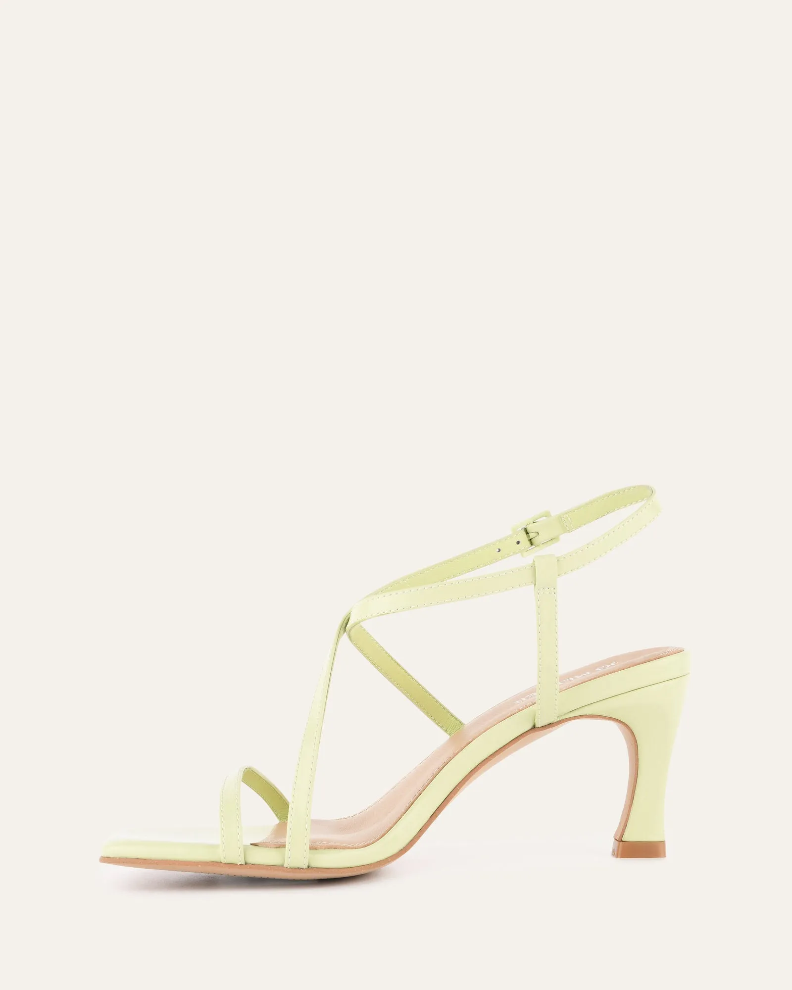 JOCKEY HIGH HEEL SANDALS HONEYDEW GREEN LEATHER