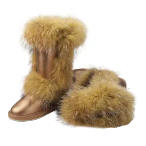 Knee High Fur Snow Boots