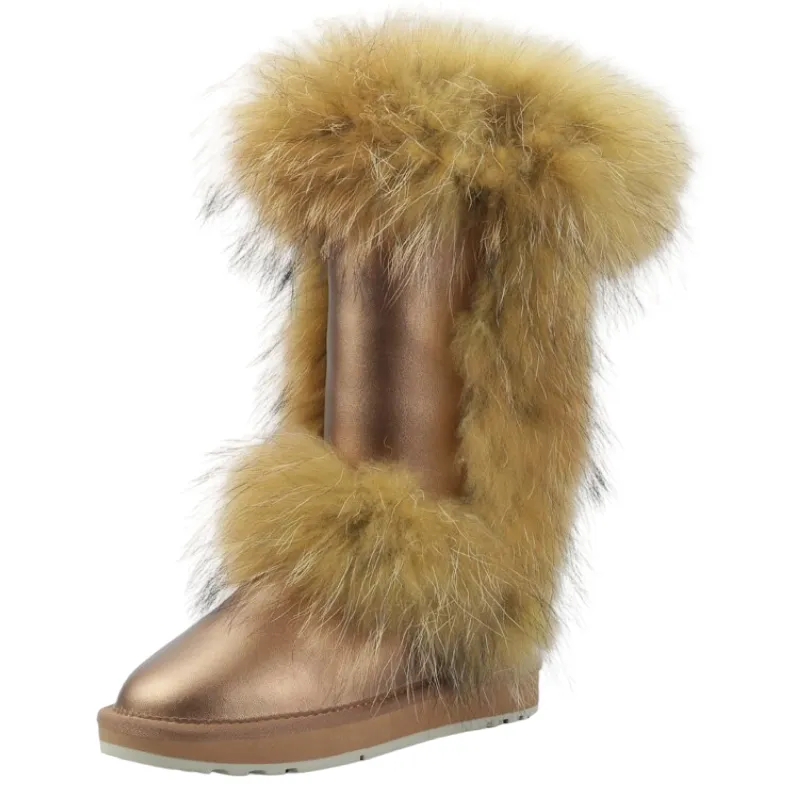 Knee High Fur Snow Boots