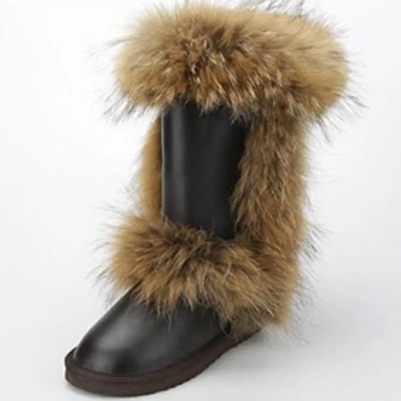 Knee High Fur Snow Boots