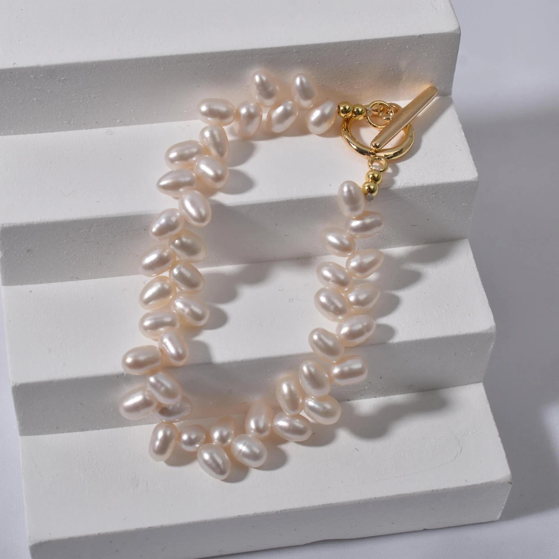 Leaf Freshwater Pearl Bracelet