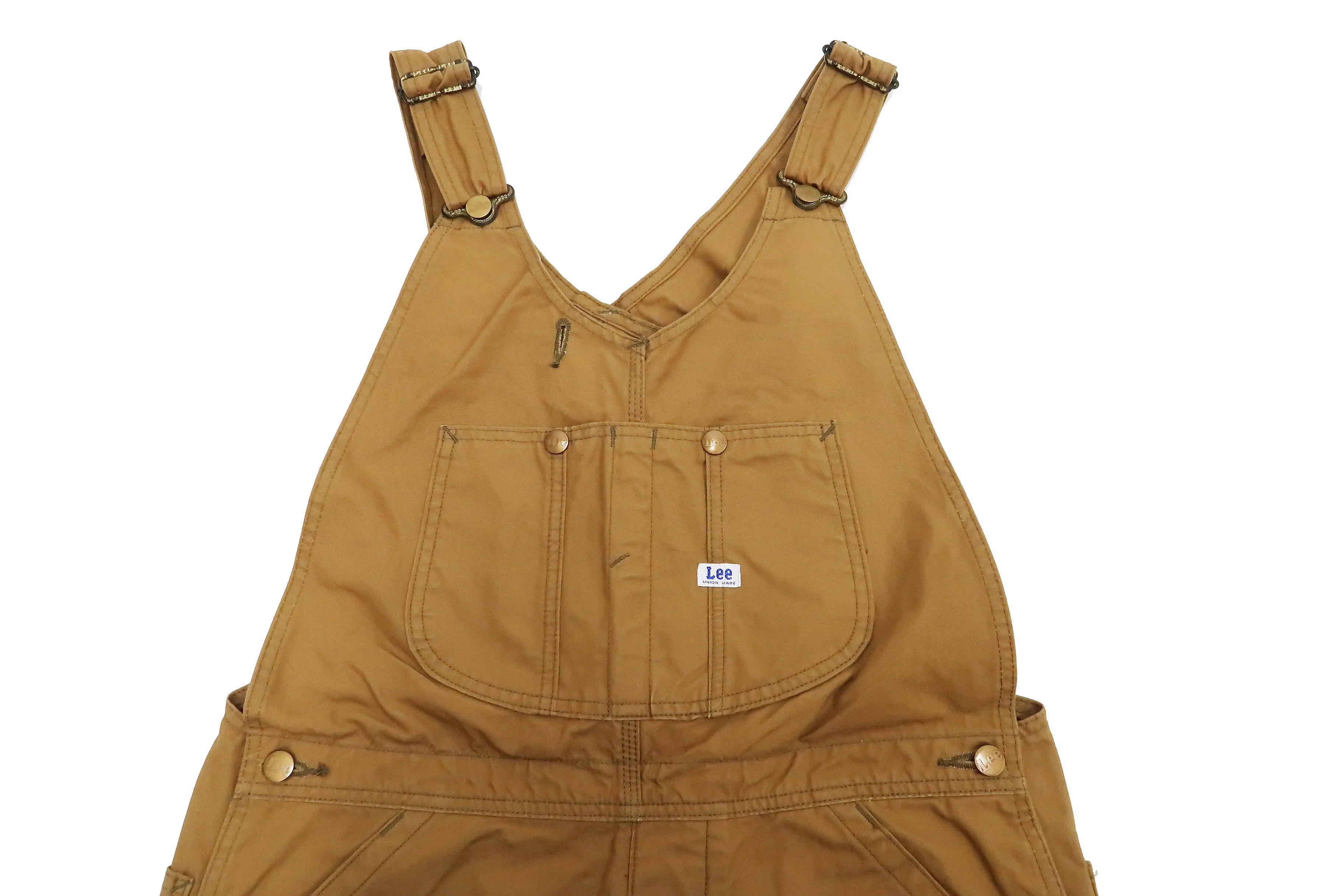 Lee Overalls Men's Casual Fashion Double Knee Duck Canvas Bib Overall High-Back LM8605 LM8605-145 Brown