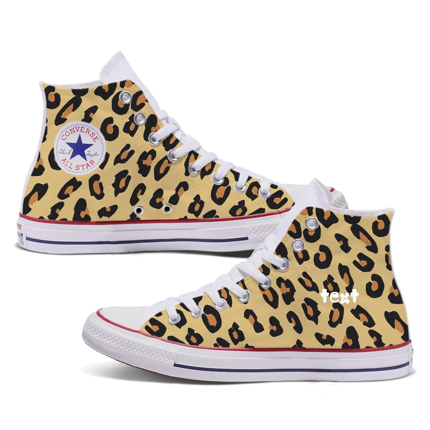 Leopard Print Adult Custom Converse