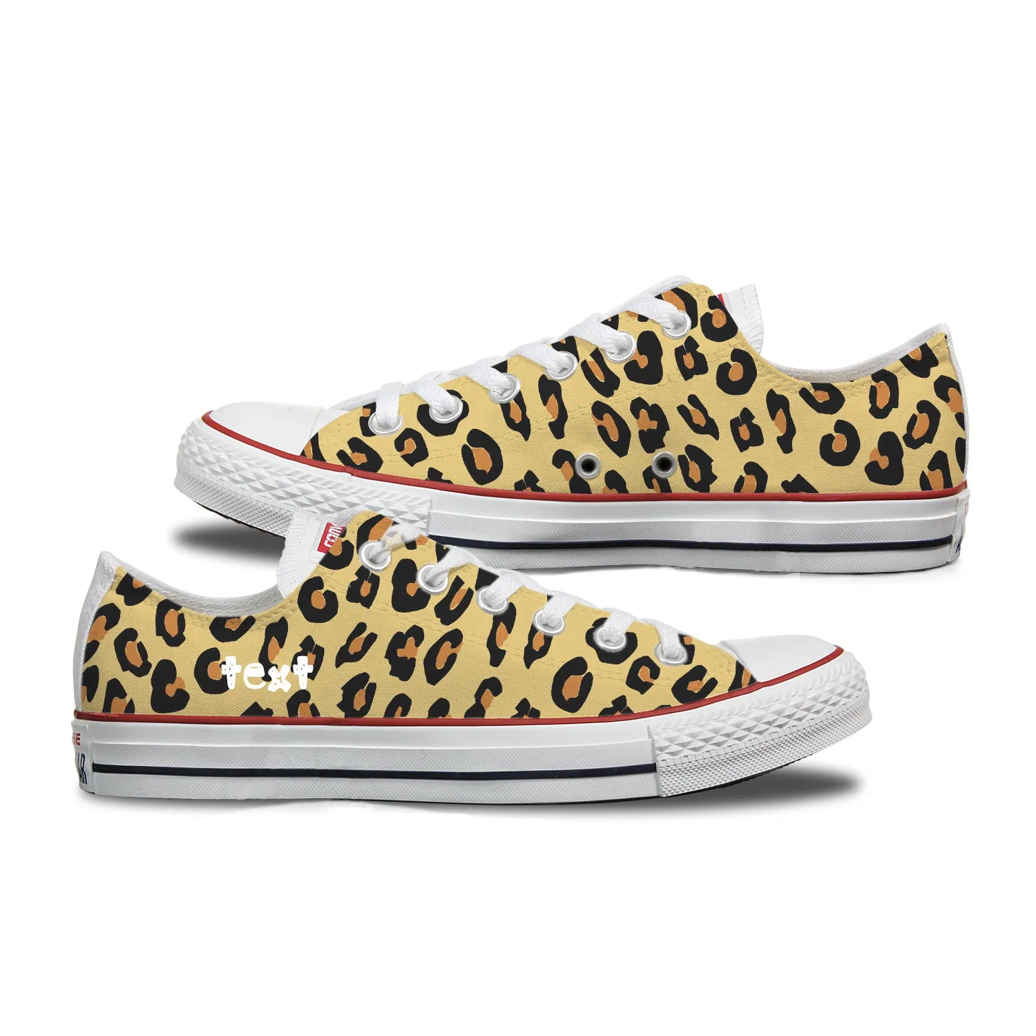 Leopard Print Adult Custom Converse