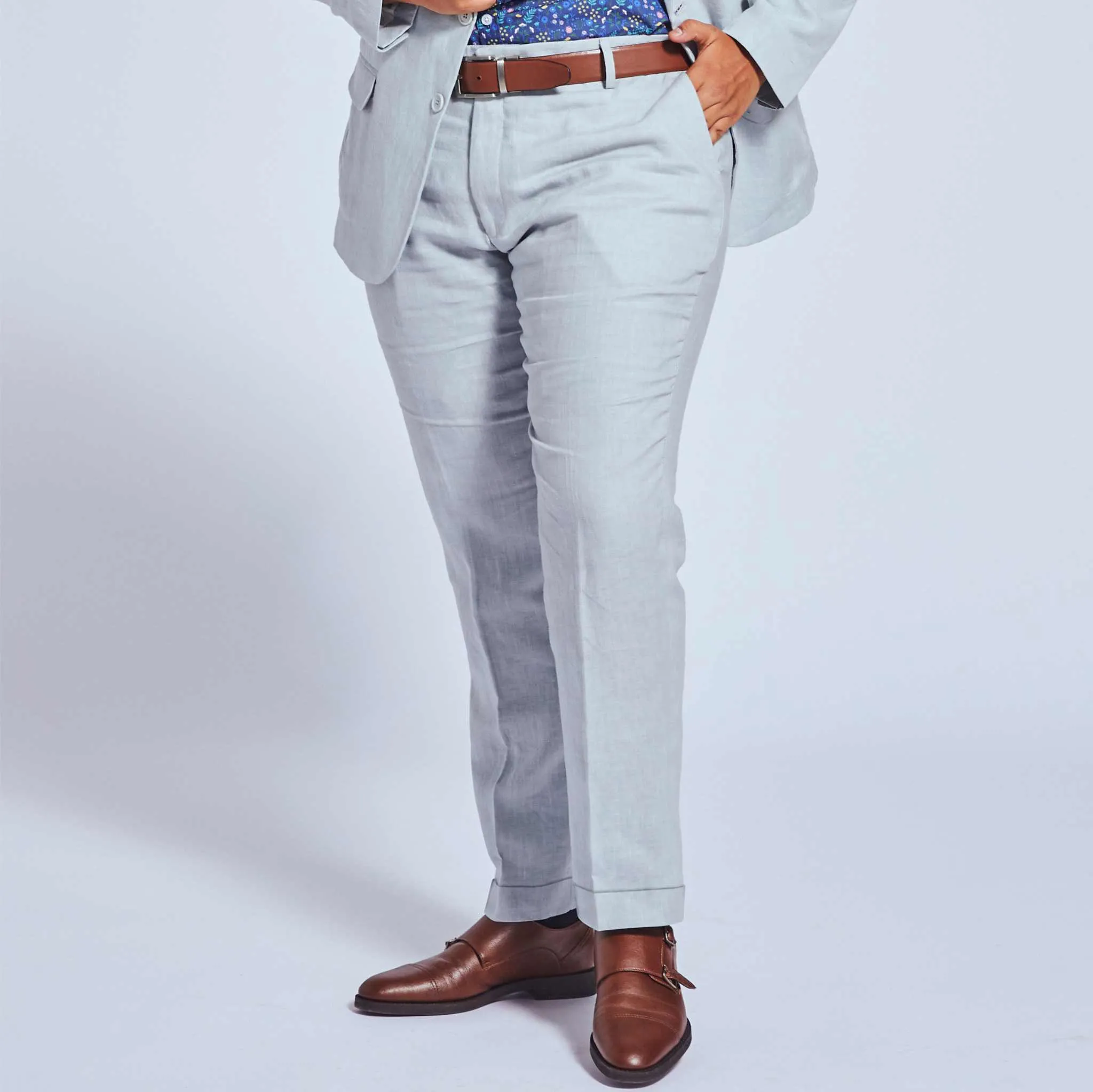 Light Gray Linen Pants