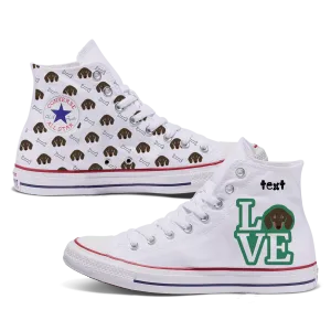 Love Dachshund Custom Converse