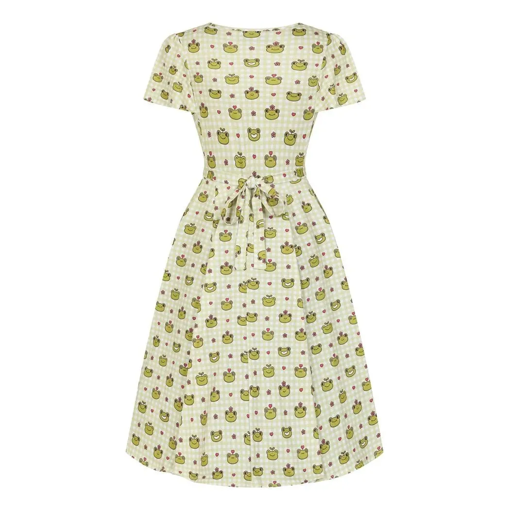 Lyra Dress - Frog Gingham