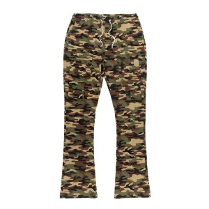 M1633 Colton 34” Stack Nylon/Spandex  Sweat Pants - Camo