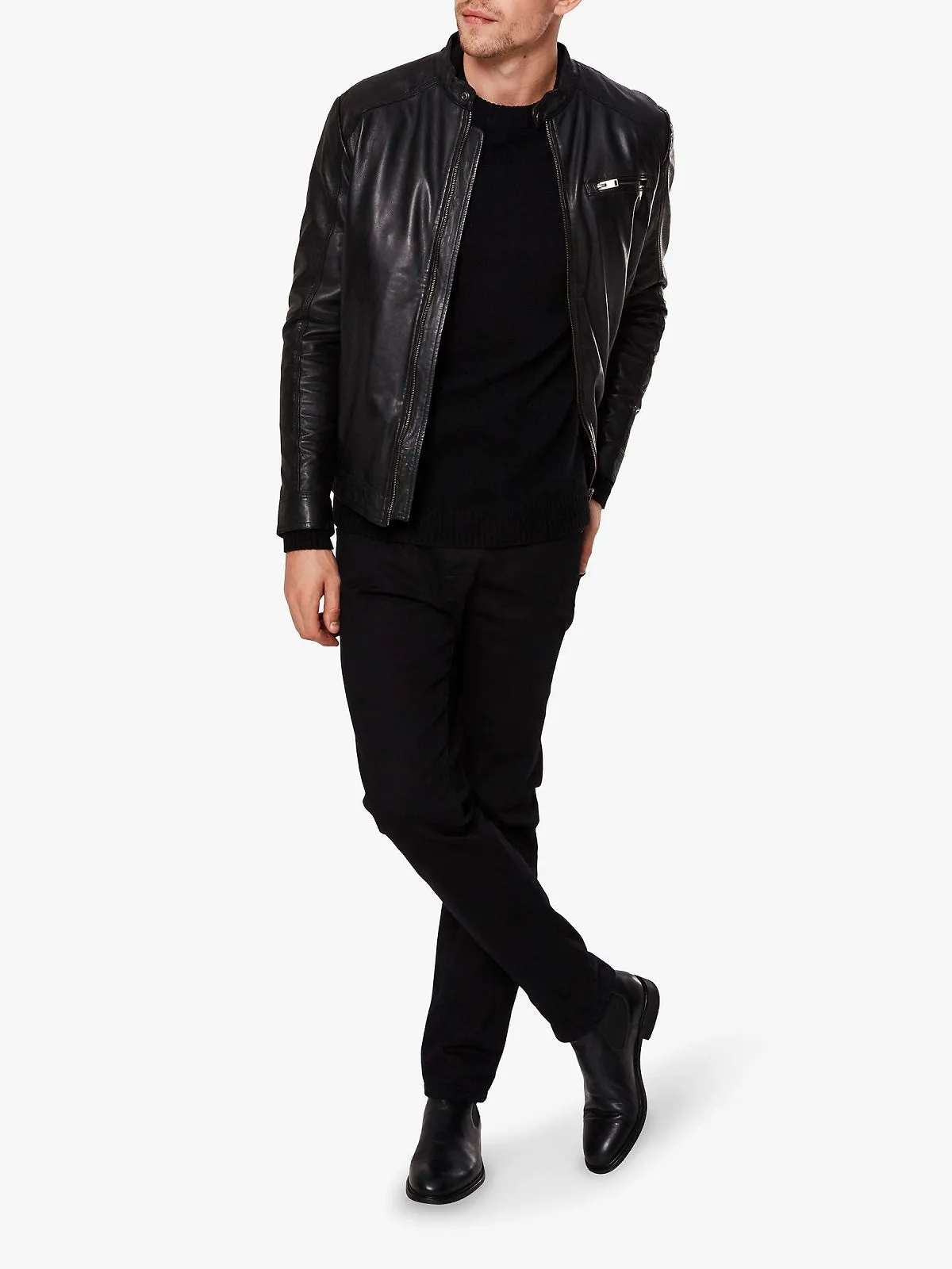 Majestic Black Jacket For Men