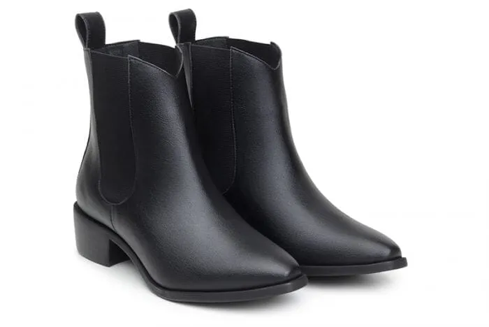 'Marcela II’ Women's Vegan Chelsea Boot by Ahimsa - Black