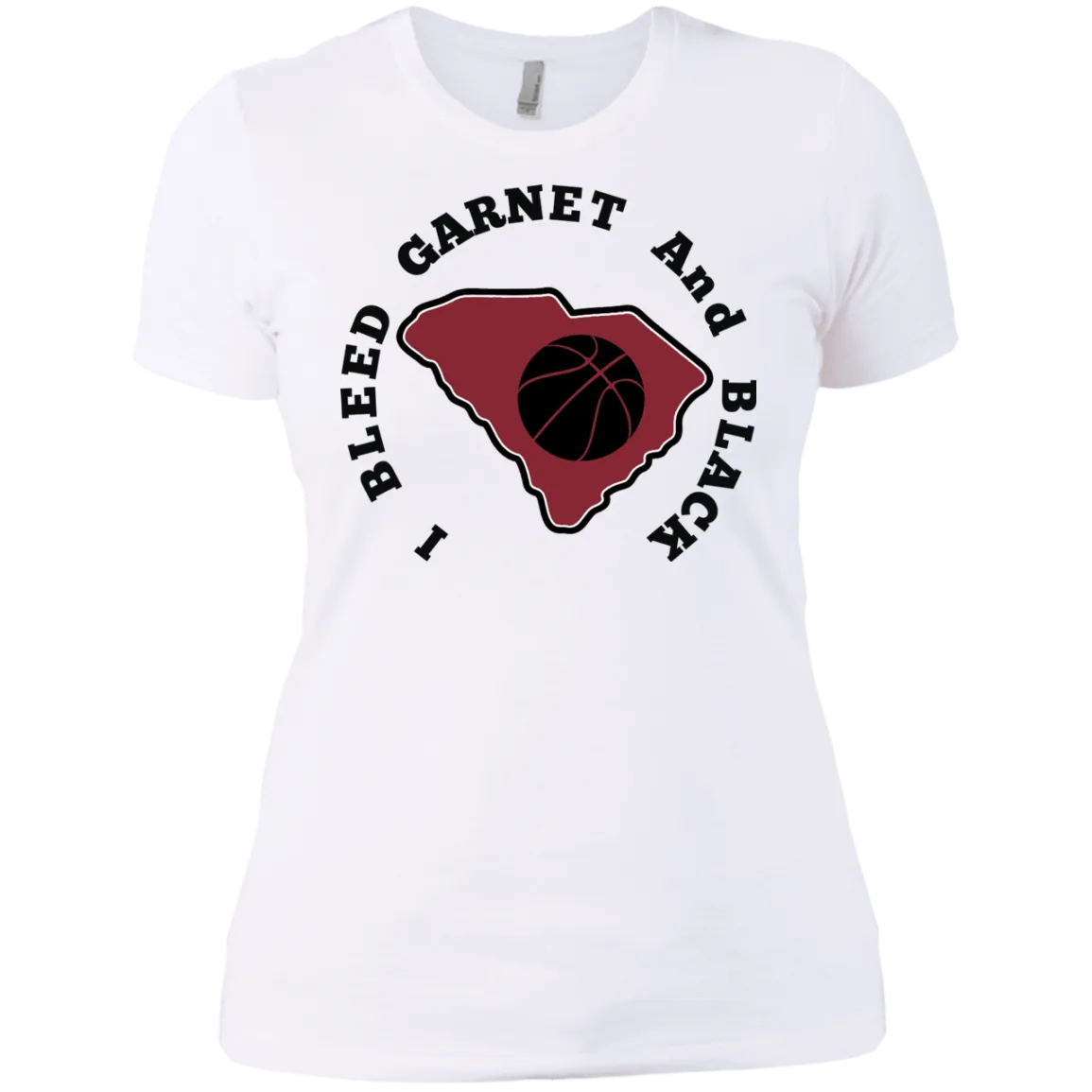 Next Level I Bleed Garnet & Black Ladies' Boyfriend T-Shirt