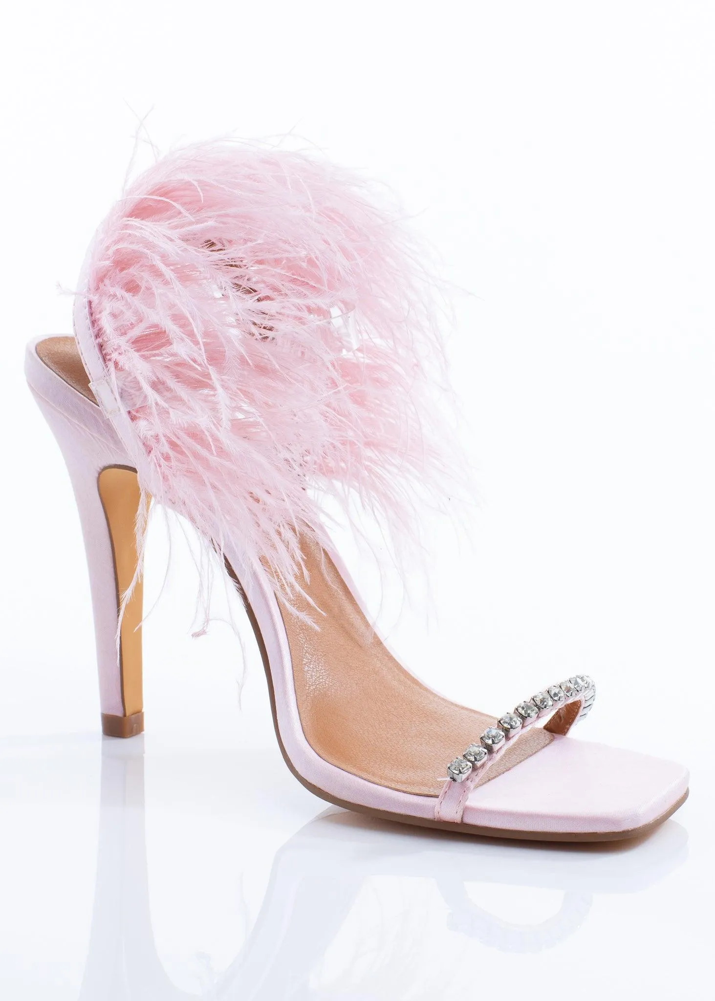 Pink Feather Heel