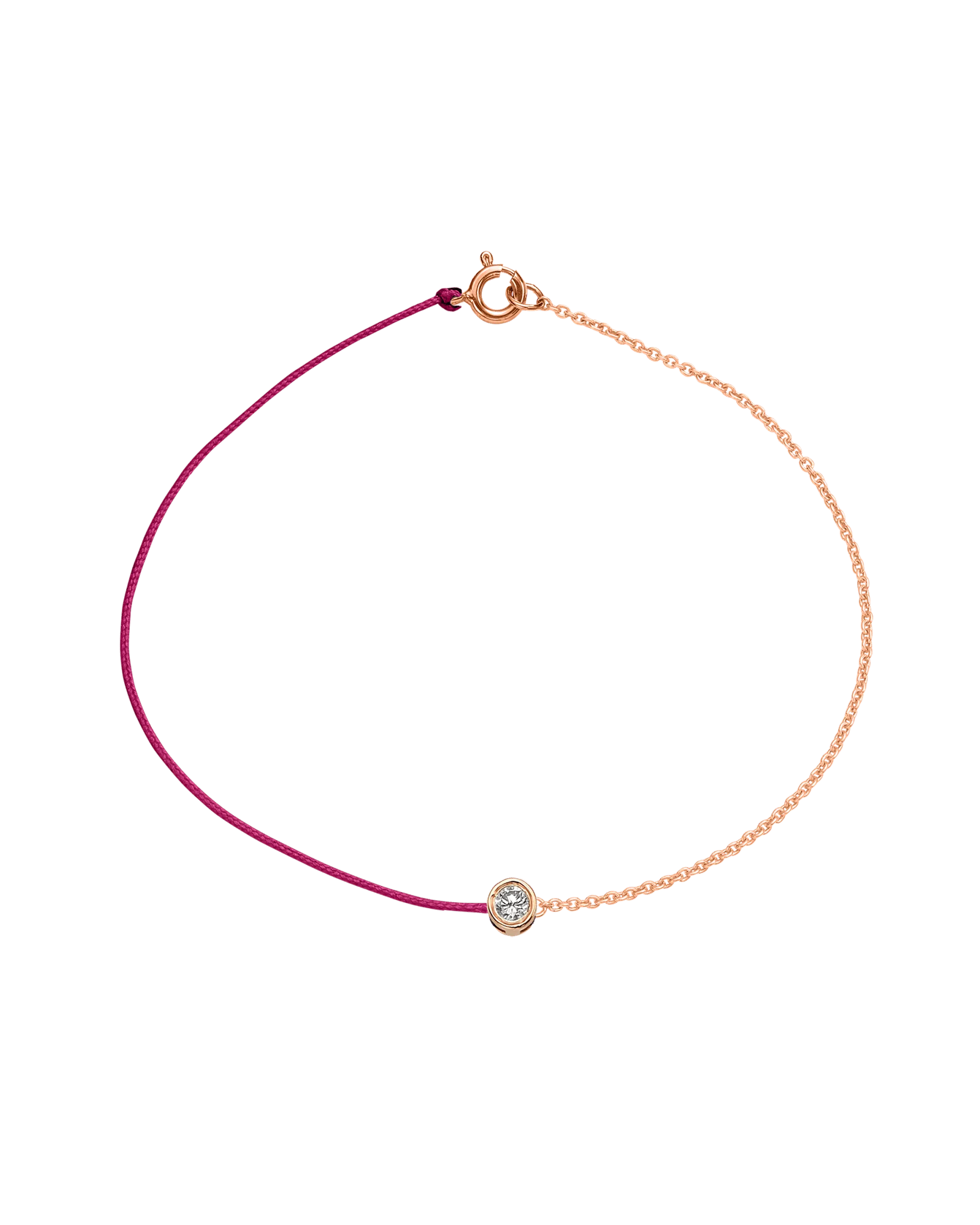 Pink : The Half Chain String of Love - 14K Rose Gold