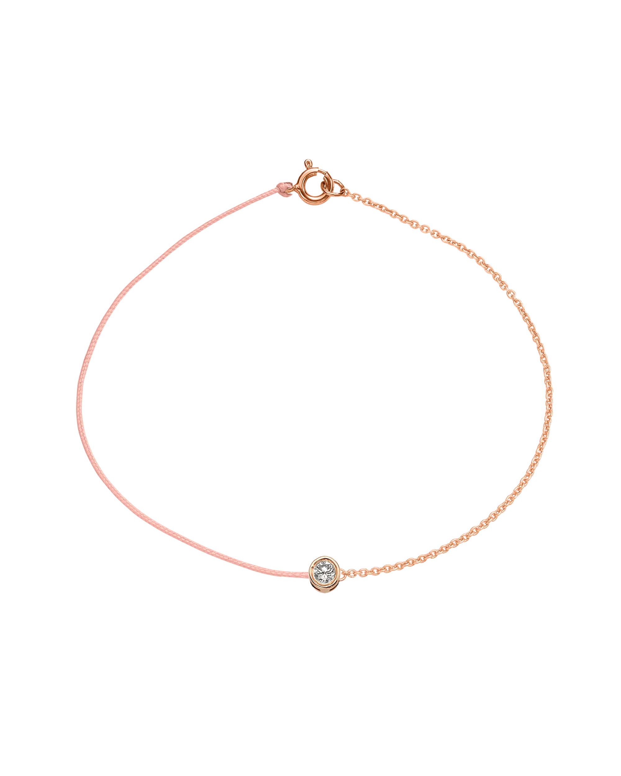 Pink : The Half Chain String of Love - 14K Rose Gold