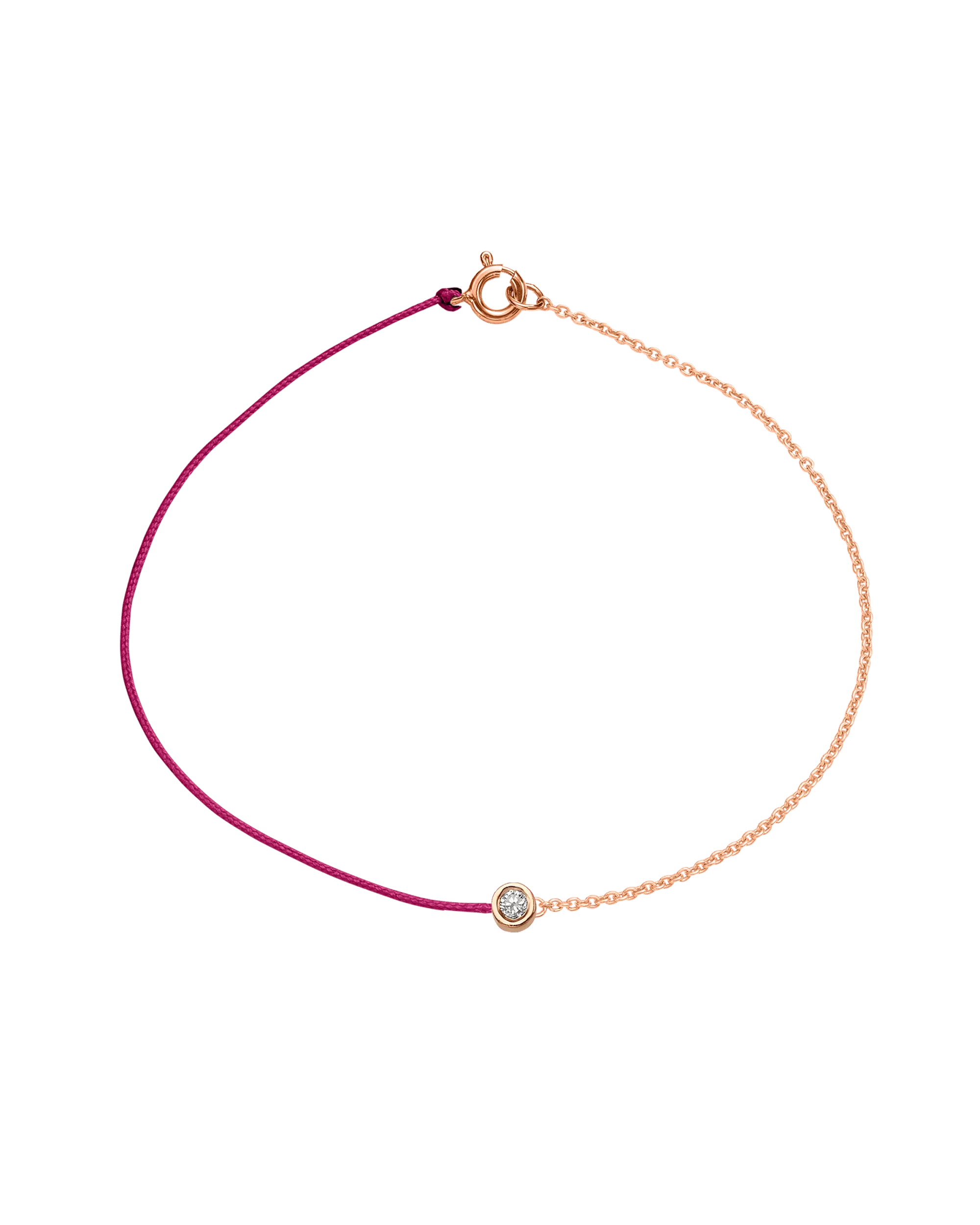 Pink : The Half Chain String of Love - 14K Rose Gold