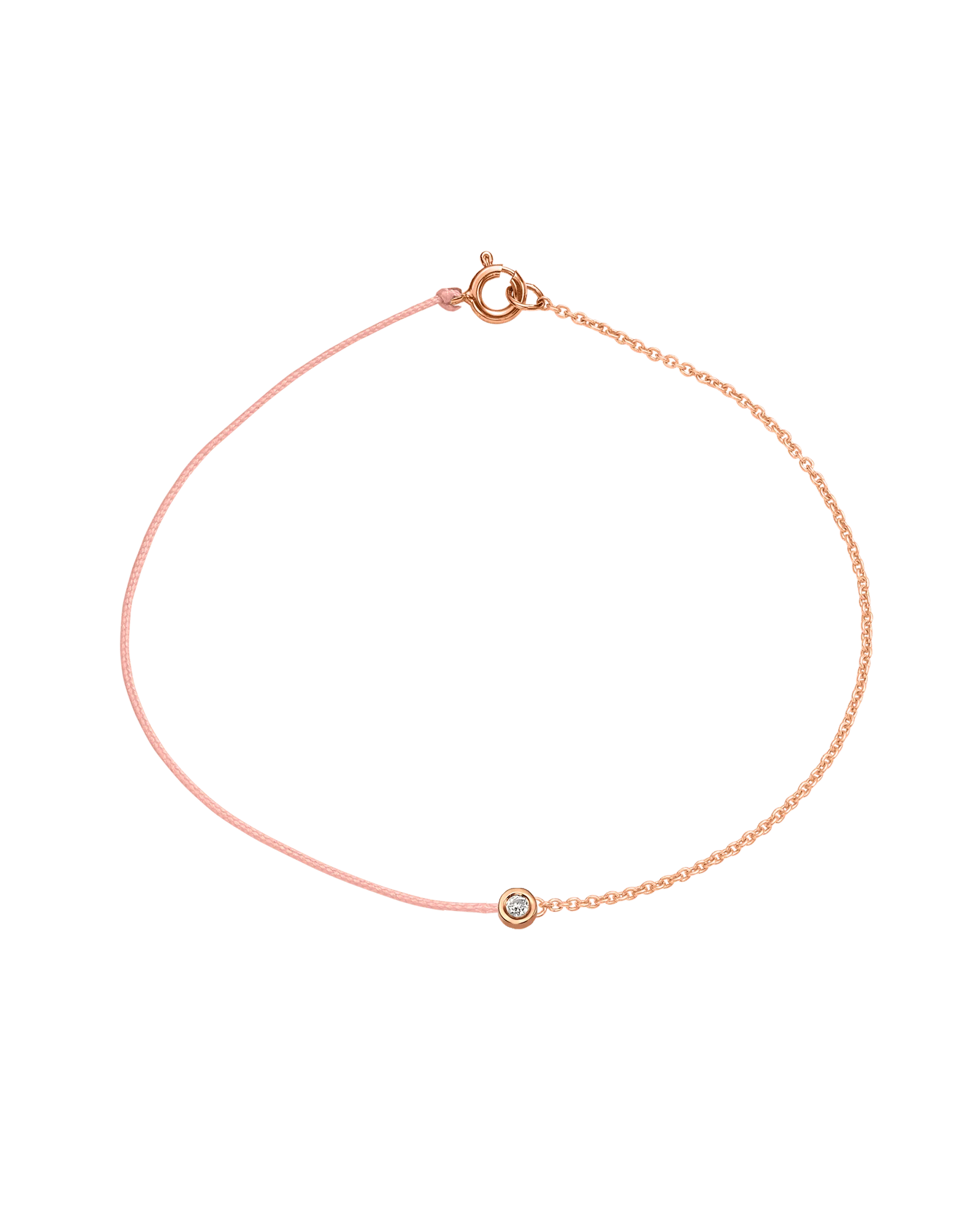 Pink : The Half Chain String of Love - 14K Rose Gold