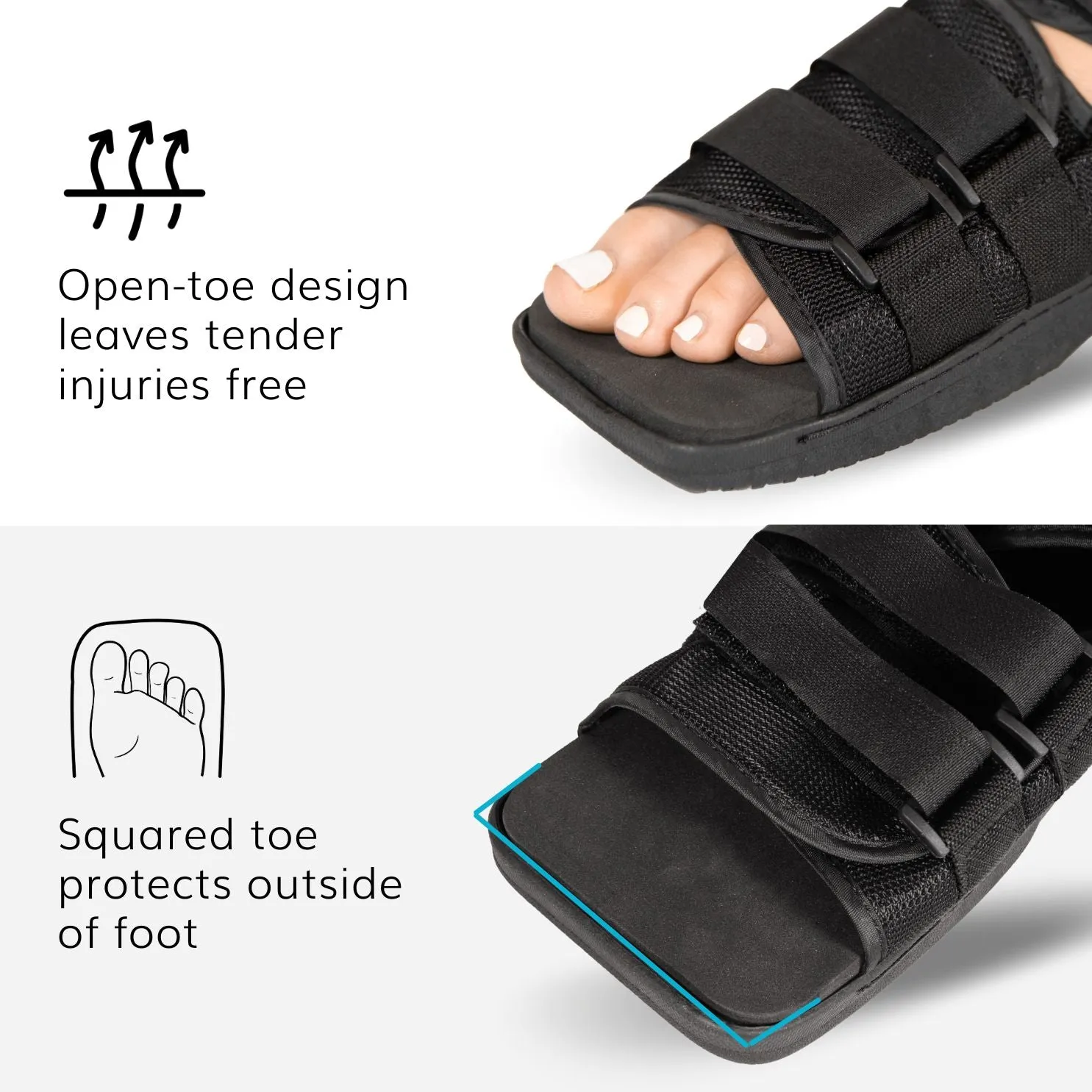 Post-op Medical Walking Shoe | Orthopedic Broken Foot and Toe Fracture Surgical Walking Boot