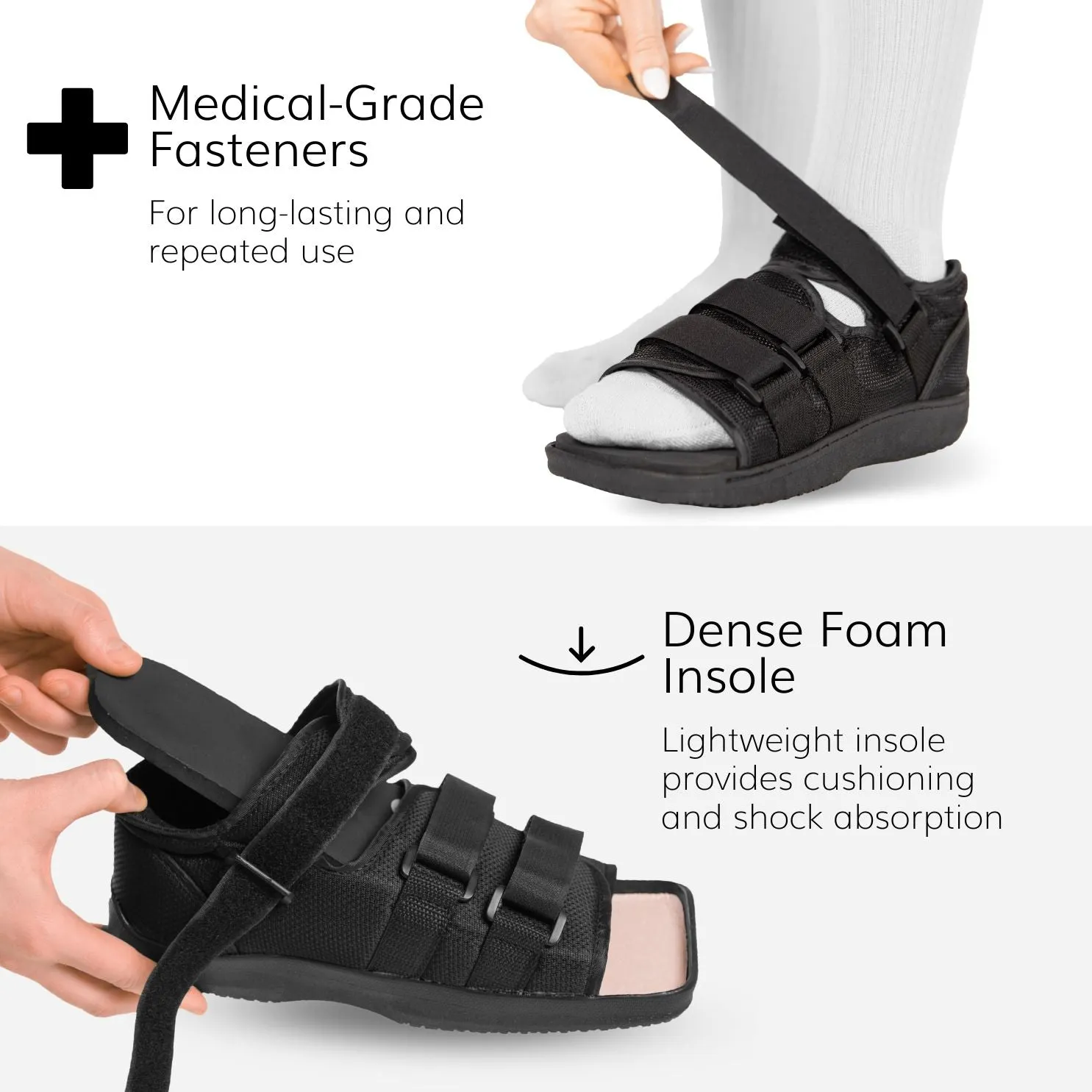 Post-op Medical Walking Shoe | Orthopedic Broken Foot and Toe Fracture Surgical Walking Boot