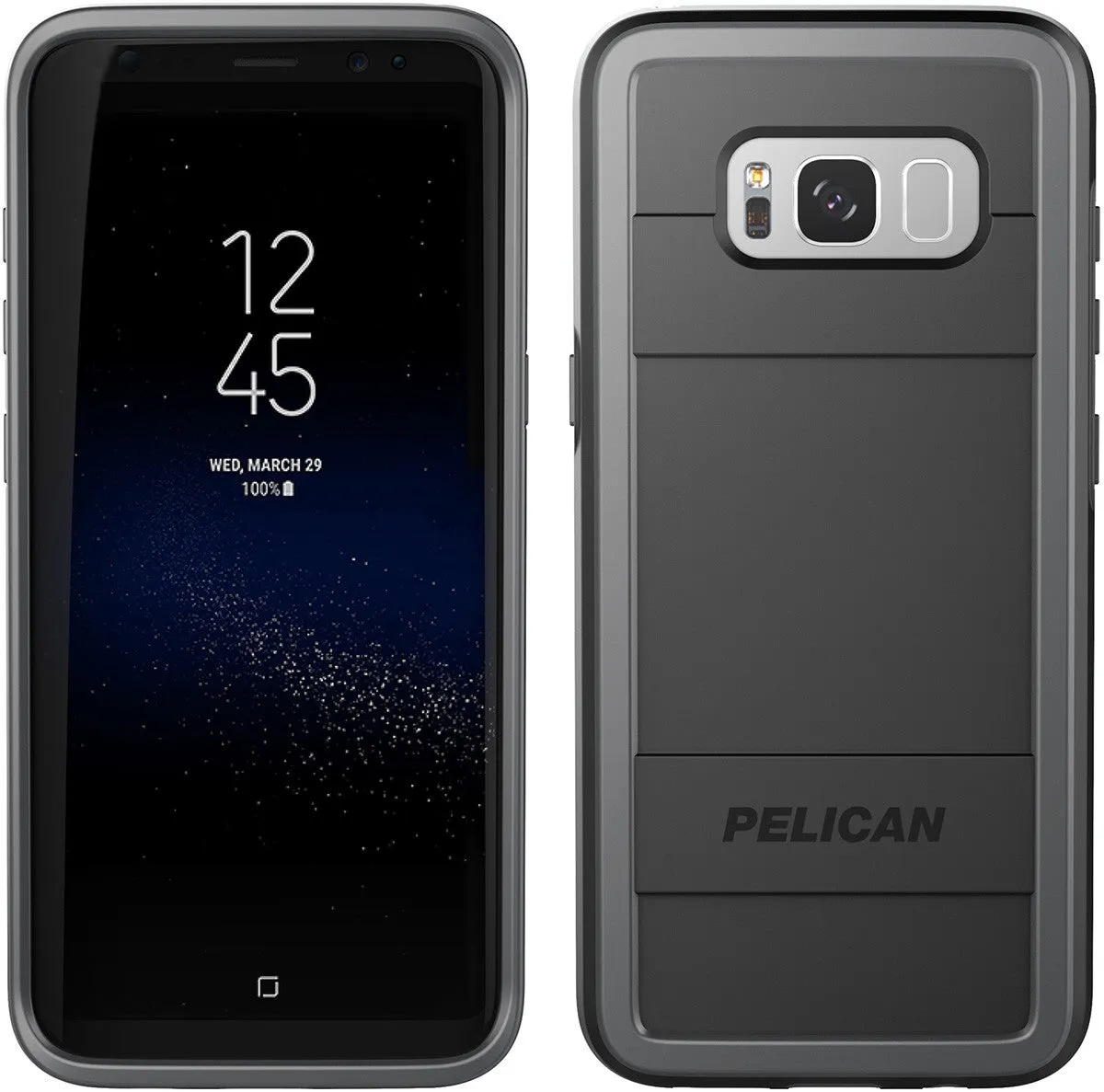 Protector Case for Samsung Galaxy S8 - Black/Gray