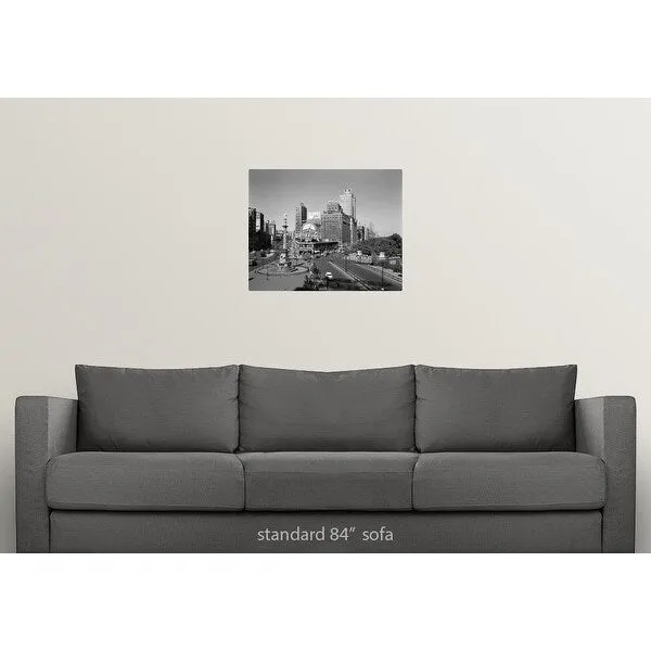 "1950's Columbus Circle Looking North Manhattan New York City USA" Poster Print