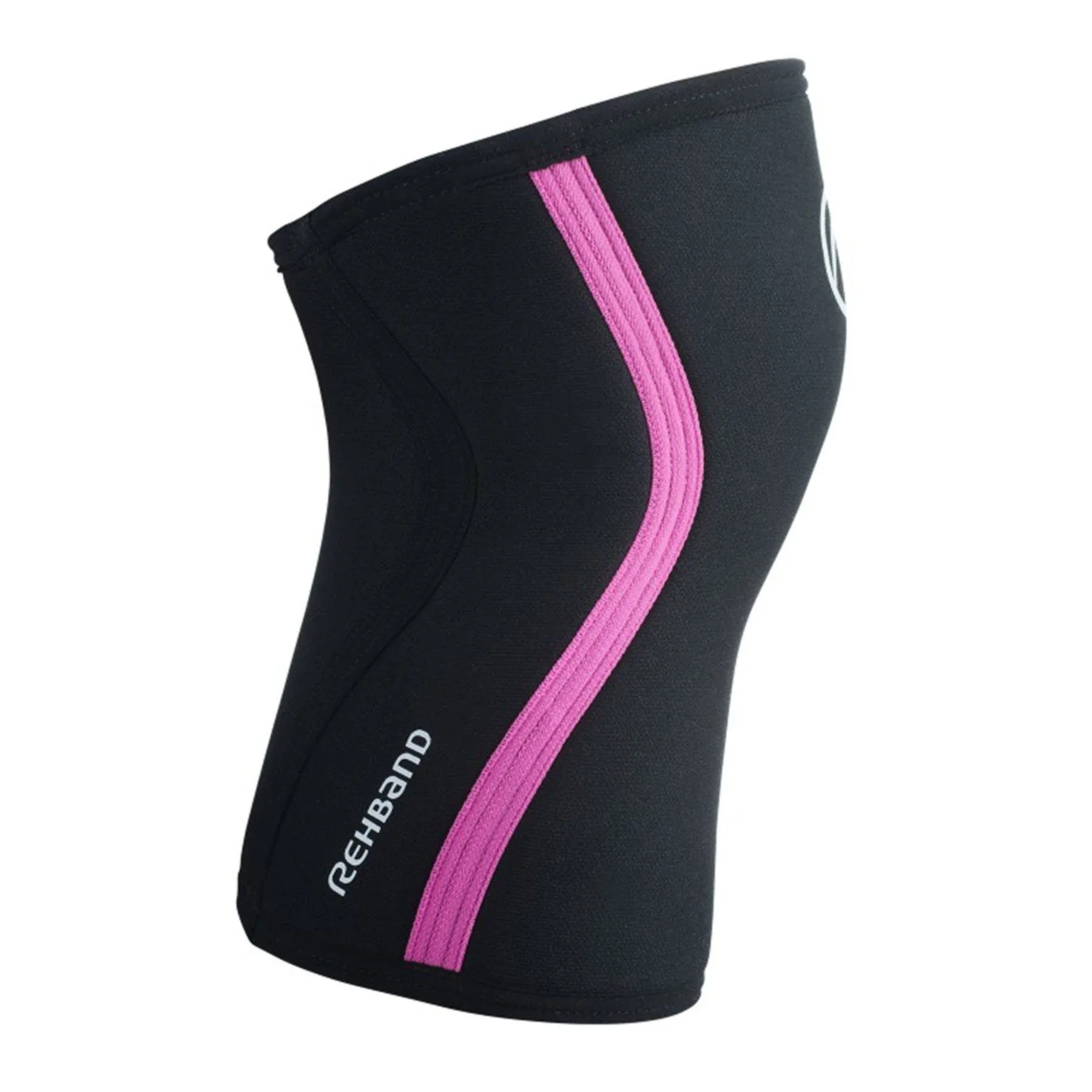 Rehband RX Knee Sleeve - 7mm - Black/Pink - SINGLE