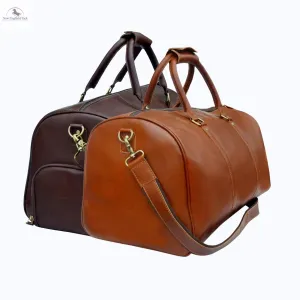 RESISTANCE Leather Duffle Bag - Perfect for Weekend Getaways