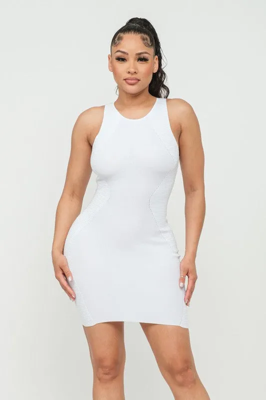 Sabina Knit dress (White)