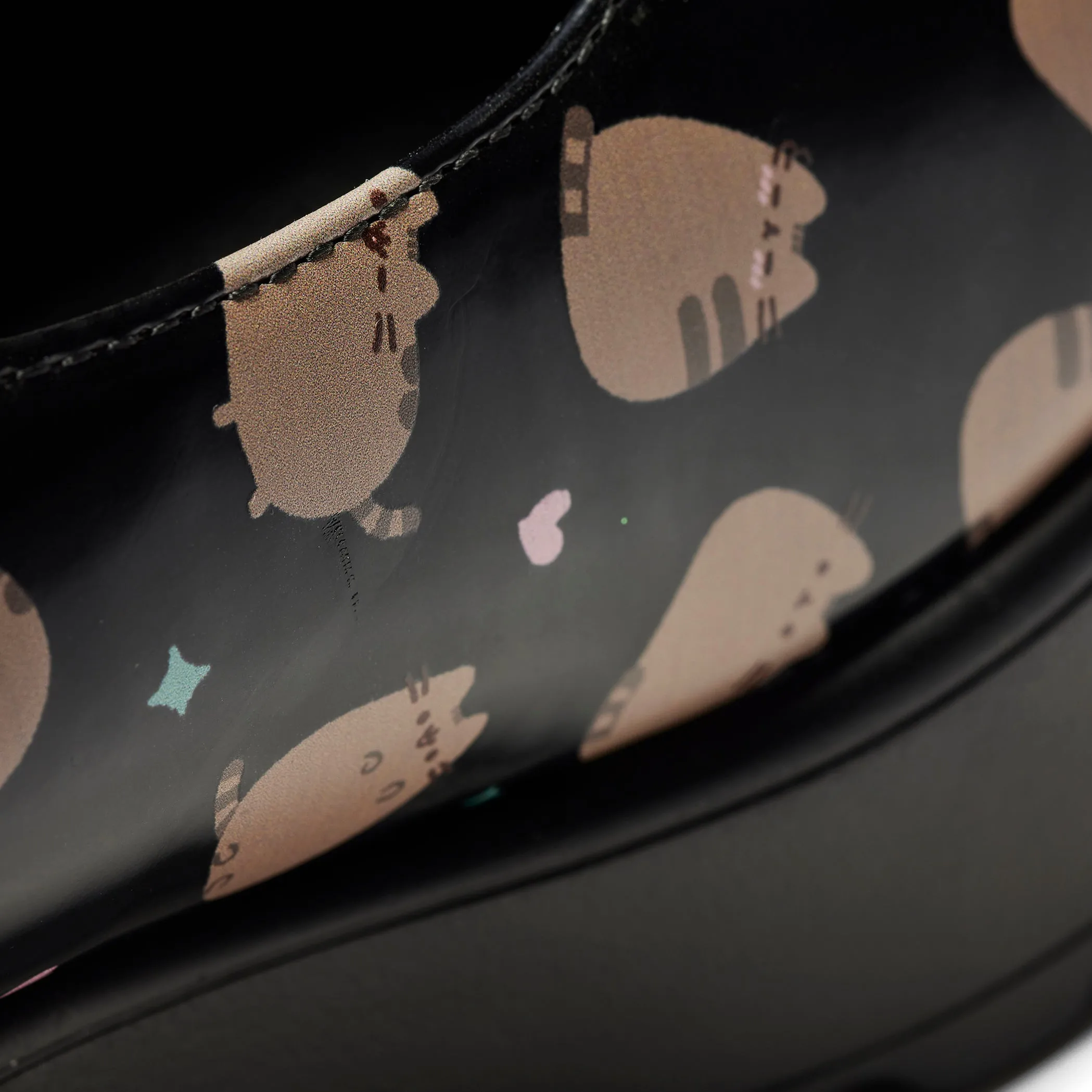 Sai Black Mary Janes 'Pusheen Edition'