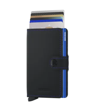 Secrid Miniwallet Matte Black & Blue