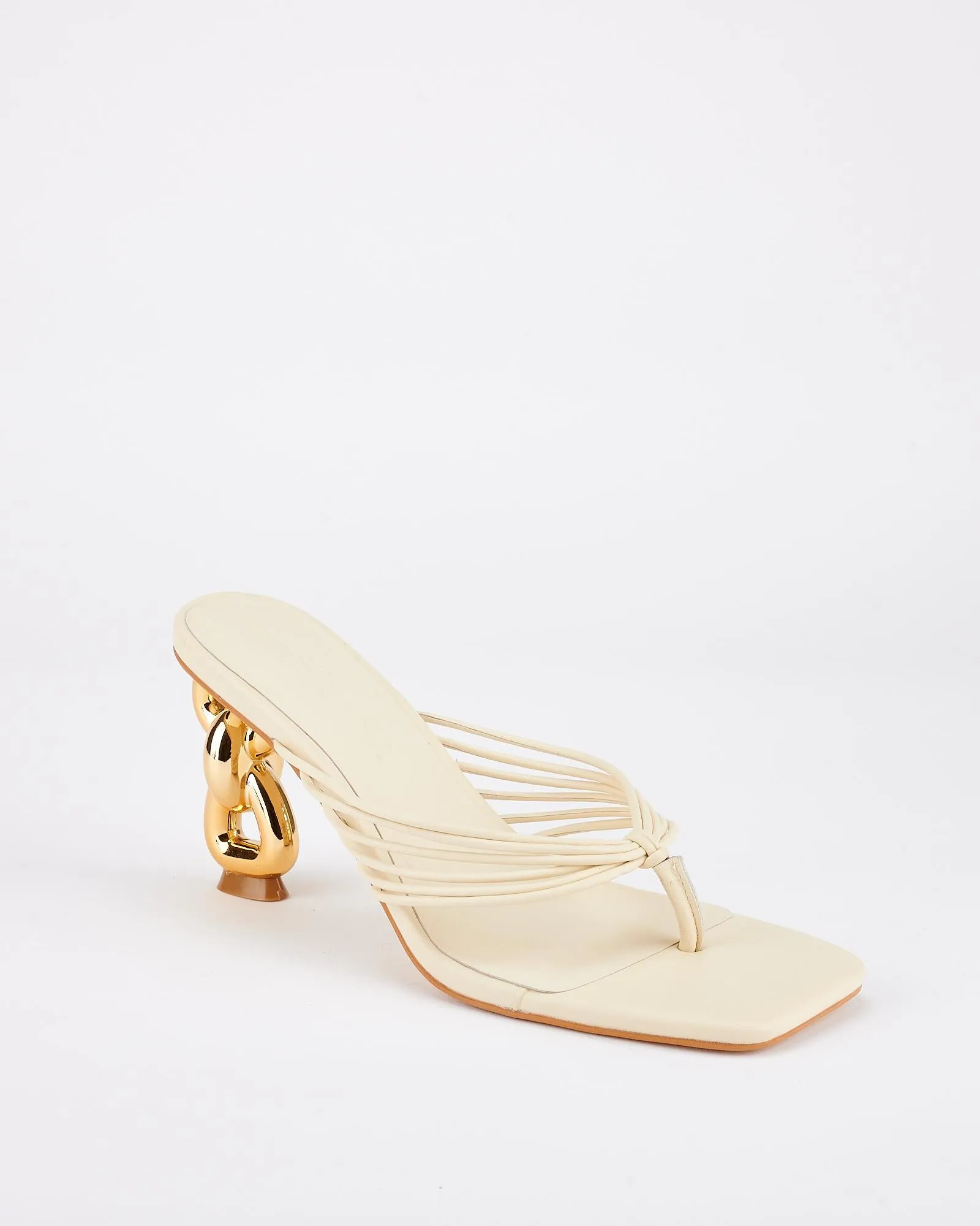 Strand Heel Off White