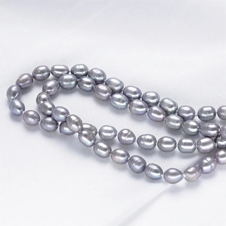 Stunning 7-8mm Freshwater Pearl Necklace For Women , Length -120cm/48"