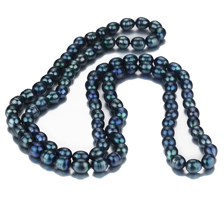 Stunning 7-8mm Freshwater Pearl Necklace For Women , Length -120cm/48"